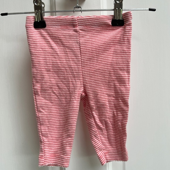 Carter’s 3M Red/Pink Stripe Leggings Pants - Picture 1 of 2